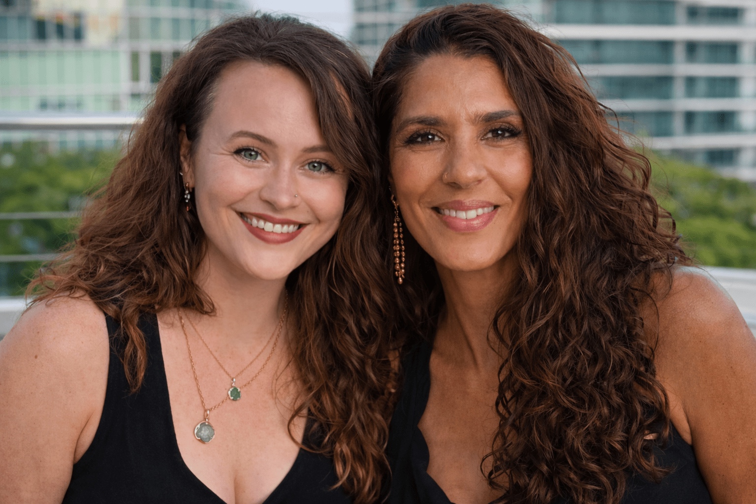 The two founders of Sweet Drifts, smiling together in St. Pete Beach, Florida